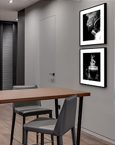 Conjunto com 02 Quadros Café com Paspatur - Artista Quintal Fotografia