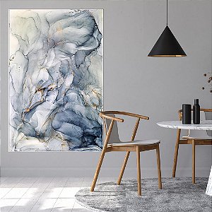 Quadro decorativo Abstrato Suave Azul