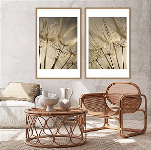 Conjunto com 02 quadros decorativos Delicadeza