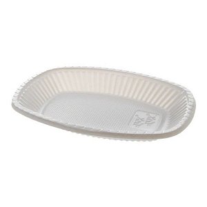 Travessa Pequena Descartável 18cm Branca 10 unidades Trik Trik