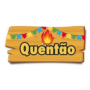 Placa de Sinalização Quentão Festa Junina - 01 unidade - Cromus - Rizzo