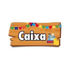 Placa de Sinalização Caixa Festa Junina - 01 unidade - Cromus - Rizzo