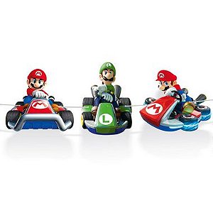 Faixa Decorativa Mario Karts Festa Mario Kart - Cromus - Rizzo Festas