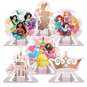 Decoração de Mesa - Festa Princesas Disney - 06 unidades - Regina - Rizzo