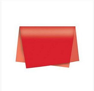 Papel de Seda - 48x60cm - Vermelho - 10 folhas - Villa Pack - Rizzo