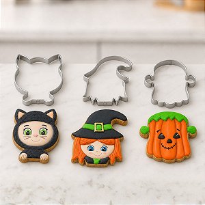 Kit Cortador Halloween 6M Ref. 486 RR Cortadores Rizzo Confeitaria