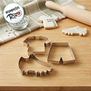 Kit Cortador Futebol 1M Ref. 487 RR Cortadores Rizzo Confeitaria