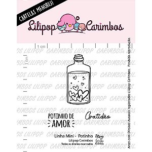 Carimbo Mini Potinho Cod 31000041 - 01 Unidade - Lilipop Carimbos - Rizzo