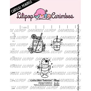 Carimbo Mini  Bebidas - Cod 31000103 - 01 Unidade - Lilipop Carimbos - Rizzo