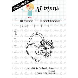 Carimbo Mini Cadeado Amor  Cod 41000073 - 01 Unidade - Lilipop Carimbos - Rizzo