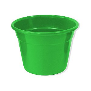 Cachepot Pote Pequeno Cor Verde de Plástico - 1 Unidade -