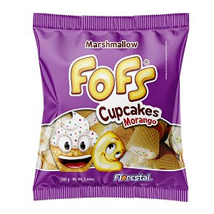 Marshmallow Fofs Cupcakes Morango - 01 Unidade - Florestal - Rizzo