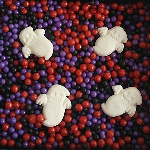 Sprinkles Fantasma E Bolinhas Pretas, Vermelhas E Roxa-rizzo