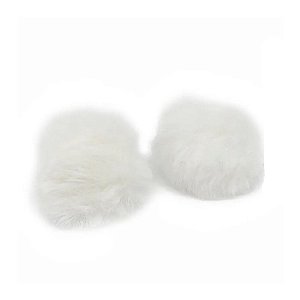 Pompom Pelo Decorativo Off White - Nº7 - 2 Un - Artegift - Rizzo