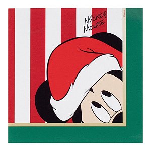 Guardanapo de Papel Mickey Mouse Listrado - 20 folhas Natal Disney - Cromus - Rizzo