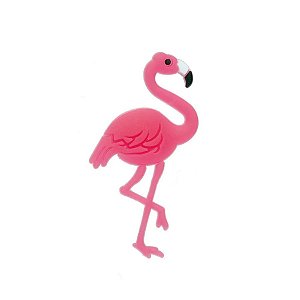 Aplique Flamingo Pink Silicone - 3,5cm - 4 Un - Artegift - Rizzo
