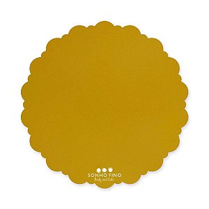 Cake Board Dalia MDF Dourado  - 01 unidade - Sonho Fino - Rizzo
