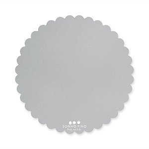 Cake Board Margarida MDF Prata  - 01 unidade - Sonho Fino - Rizzo