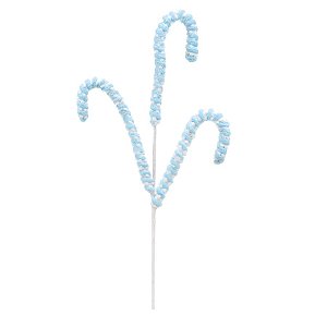 Pick Decorativo - 3 Canes Bengalinha Pelúcia Trend Rainbow - Azul Candy - 01 unidade - Cromus Natal - Rizzo