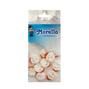 Confeito Natalino - Papai Noel Glitter - 10 UN - Morello - Rizzo