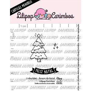 Cartela de Carimbos Mini - Árvore de Natal - Lilipop Carimbos Cod 31000077 - 01 Unidade - Rizzo