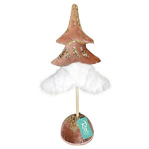 Enfeite Decorativo - Árvore Cute - Rose Gold - 43cm - 01 unidade - Natal Tok da Casa - Rizzo