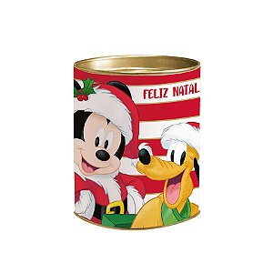 Lata P/ Lembrancinha - Natal Mágico - Mickey - 11x9,1cm - 1 UN - Cromus - Rizzo