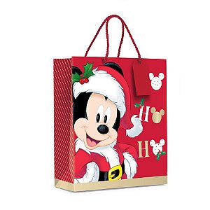 Sacola Premium - Natal Mágico - Mickey - 1 UN - Cromus - Rizzo