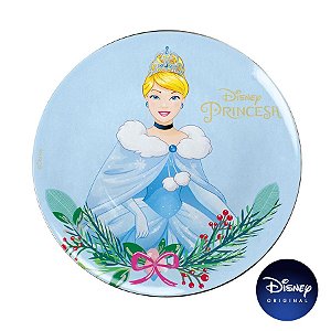 Sousplat Natalino - Princesa Cinderela - 33cm - 1 UN - Disney Original - Cromus - Rizzo
