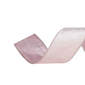 Fita Decorativa Natal Veludo Rosa 6,3cmx9,14m - 1 Unidade - Cromus - Rizzo
