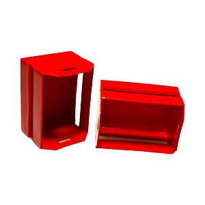 Mini Caixote - Vermelho - 12x7cm - 1 UN - Rizzo Confeitaria