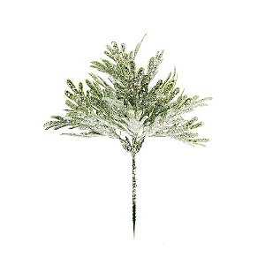 Pick Decorativo de Natal - Galho Curto - Verde - 01 unidade - Cromus Natal -