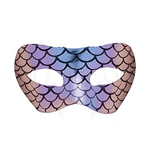 Fantasia Carnaval - Máscara Holográfica - Sereia - 01 UN - Cromus - Rizzo