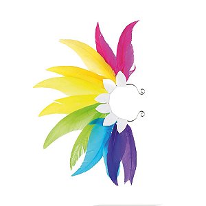 Acessório Carnaval - Ear Cuff - Penas - Multicolor - 01 UN - Cromus - Rizzo