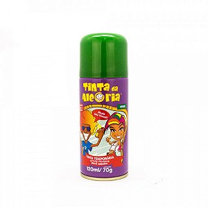 Tinta Temporária Spray para Cabelo - Verde - 120ml - 01 UN - Dalegria - Rizzo
