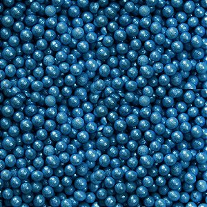 Confeito Pérolas - Azul Escuro - Pequeno - 60g - 1 UN - Morello - Rizzo