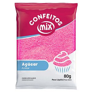 Açúcar Cristal Rosa 80g - 01 unidade - Mix - Rizzo Confeitaria
