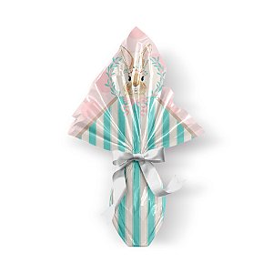 Saco Express 44x44cm para Ovos de 500g a 750g - Coelha Bella - 05 unidades - Cromus Páscoa - Rizzo