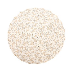 Sousplat em Fibra Bege/Creme - 1 unidade - Cromus - Rizzo