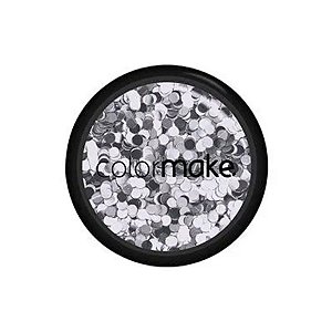Glitter Shine Ponto Prata 2g - 1 unidade - ColorMake - Rizzo Confeitaria