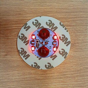 Adesivo LED Vermelho Pisca para Copos de Bebidas Drinks Criativos - 1 unidade - Rizzo