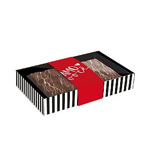 Caixa para Tablete de Chocolate de 250 g - Tanto Amor - 1 unidade Pct. c/ 10 unds. - Cromus - Rizzo