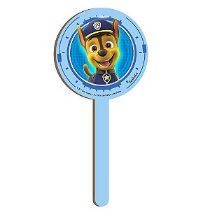 Pick Decorativo MDF Chase Patrulha Canina - 1 Unidade - Festcolor - Rizzo