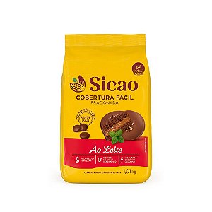Sicao Cobertura Fácil Fracionada - Chocolate ao Leite 1,01 kg - 1 unidade - Sicao - Rizzo Confeitaria