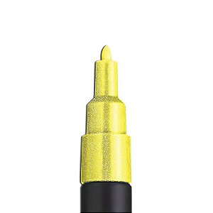 Caneta Posca Amarela Com Glitter PC-3ML - 1 unidade - Posca - Rizzo