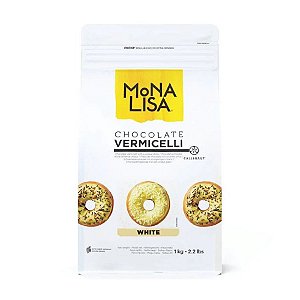 Vermicelli Chocolate Belga Branco 1 kg - Mona Lisa - Rizzo