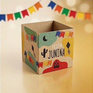 Cachepot Junina Kraft - 8 Unidade - Cromus