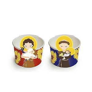 Copinho P/ Doces Santo Antônio - 8 Unidades - 100Ml - São João Cromus - Rizzo Confeitaria
