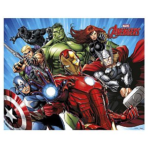 Painel Plástico Decorativo - Avengers Animated - 1mx78cm - Disney Original