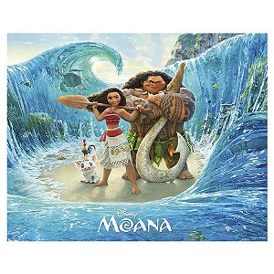 Painel Plástico Decorativo - Festa Moana - 1 unidade - Regina Festas - Rizzo